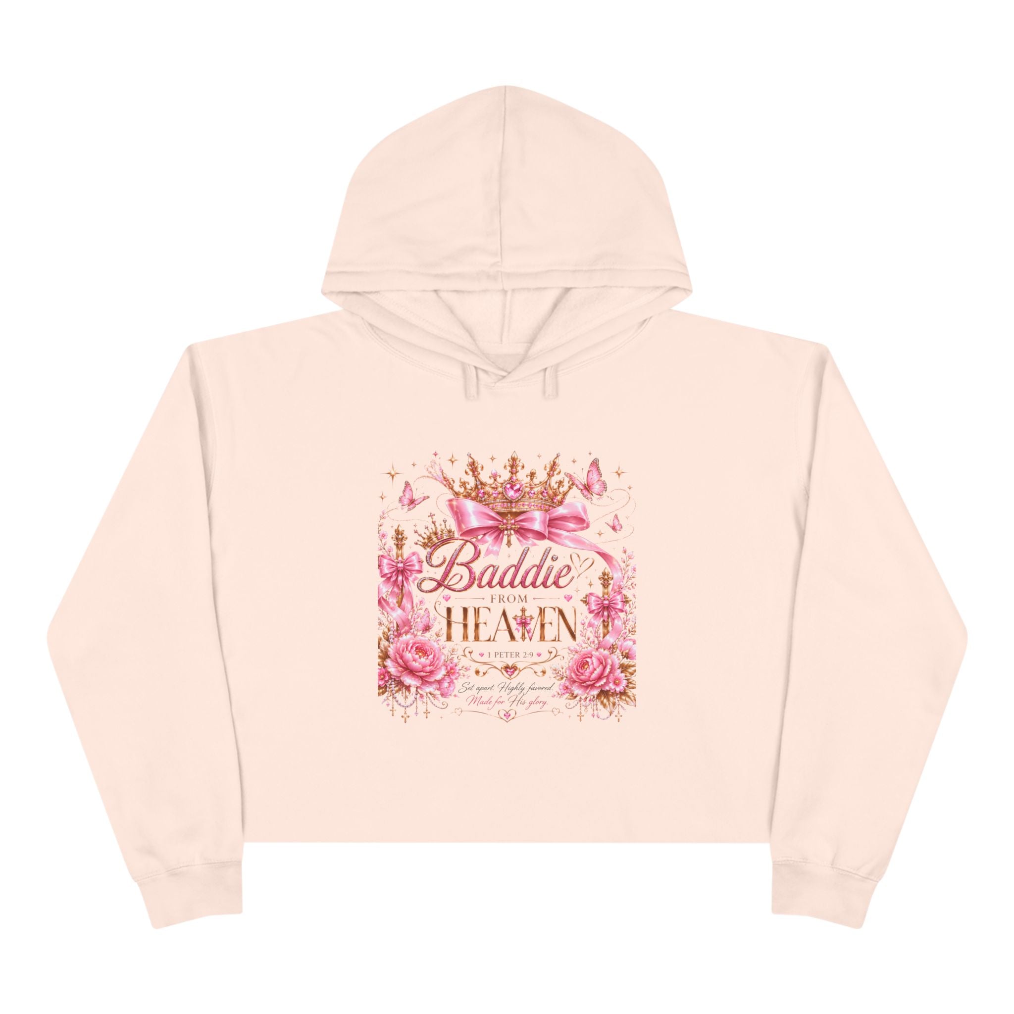 Baddie From Christ Cropped Sweatshirt